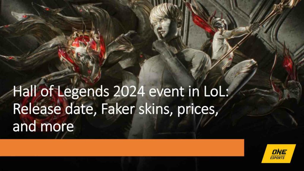 Hall of Legends 2024 event in League of Legends official key visual featuring Faker