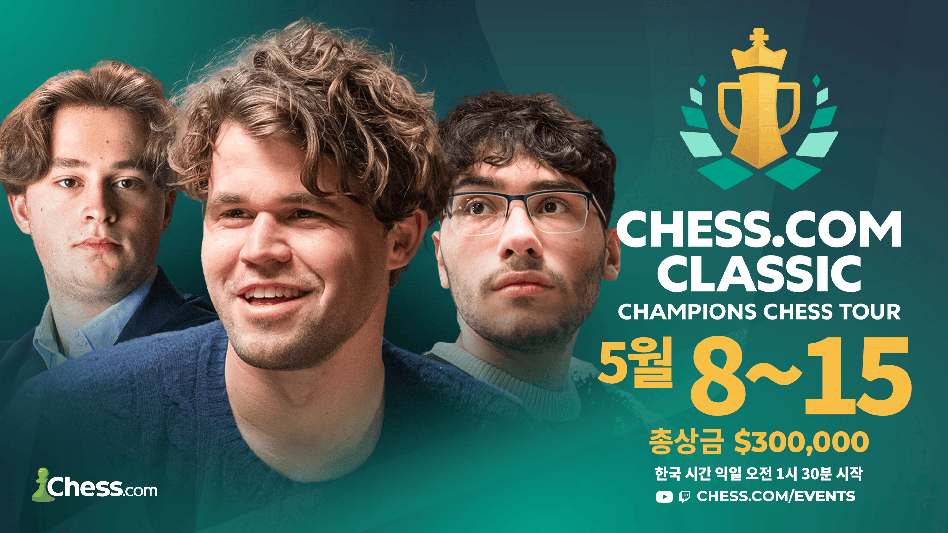 冠军国际象棋巡回赛重返 2024 年 Chess.com 经典赛