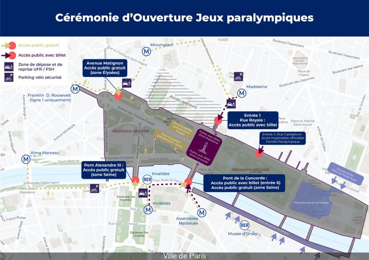 Cérémonie d'ouverture des Jeux Paralympiques：15 000 个免费名额、评论和访问？